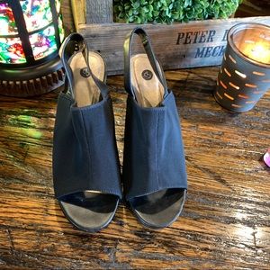 DB Dress Barn Peek A Boo Mesh Slip On president